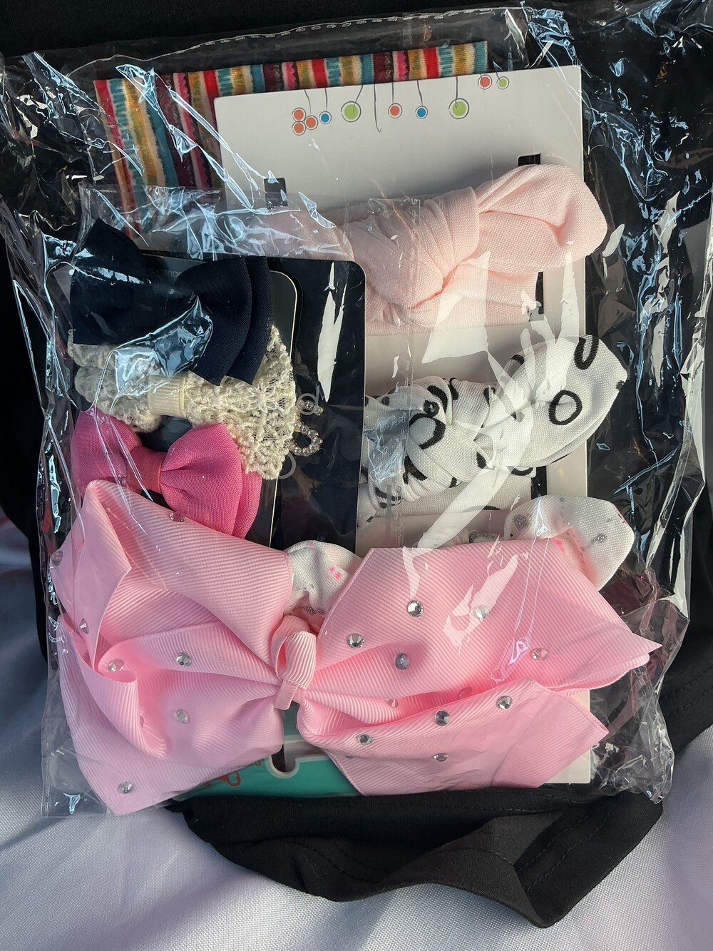 ★ Assorted Hair Accessory Lot Pink Bows Headbands Rhinestone Girls Women